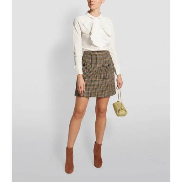 CLAUDIE PIERLOT Check Mini Skirt - Picture 1 of 10